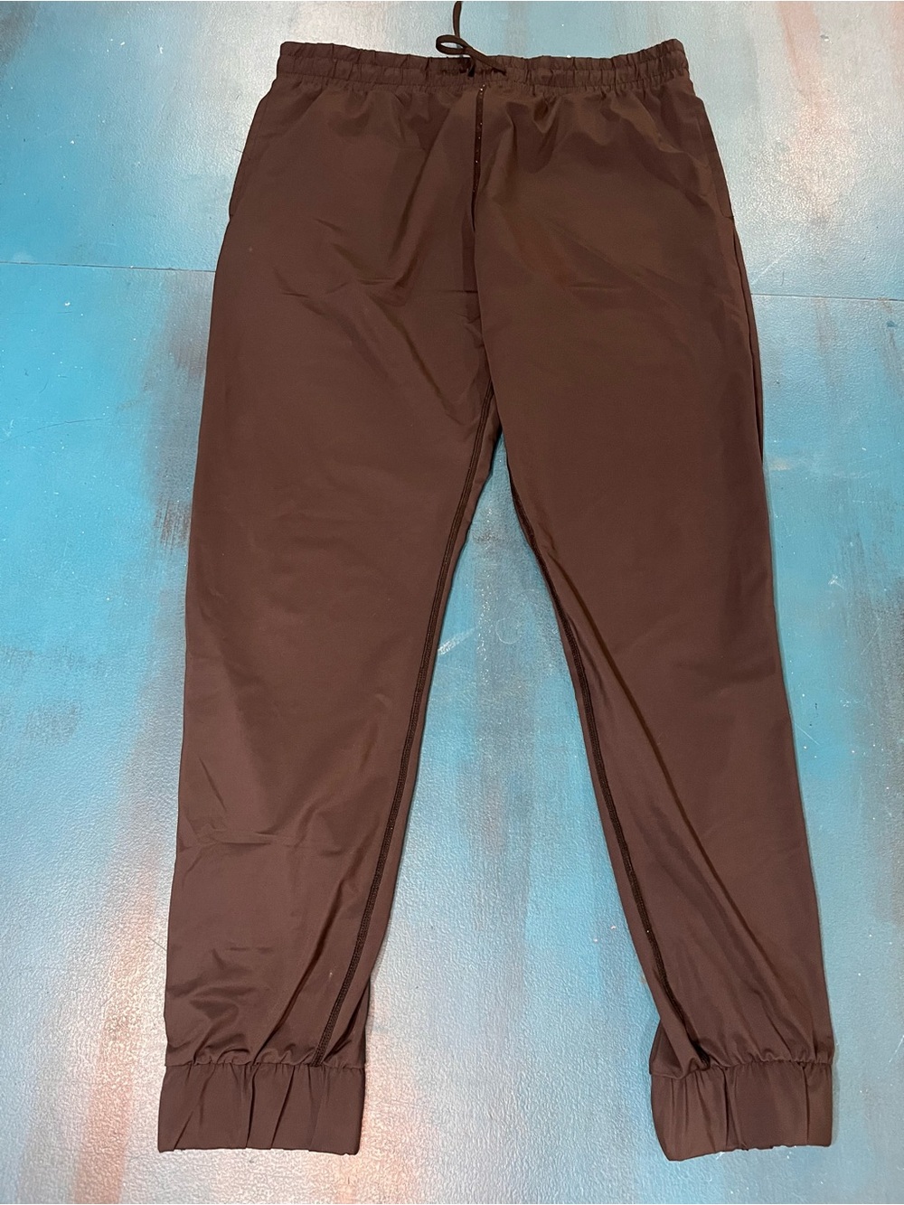 ZYIA Men's Dark Brown Joggers - Elastic Waist & Cuffed Ankles